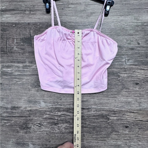 Shein Pink Lace Cami Top - Picture 4 of 5